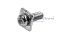 [E] น็อตยึดสายไฟ สแตนเลสชุบนิกเกิ้ล M3.5x10 mm พร้อมแหวนทรงสี่เหลี่ยม ขนาด 8x8 mm